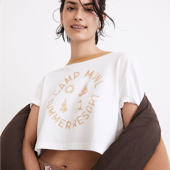 MWL Camp Resort Ringer Crop Tee - Picture 4 of 5